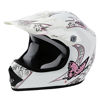 Picture of TCMT DOT Certified Youth Pink Butterfly Dirt Bike ATV Offroad Street Motorcycle Motocross Helmet Goggles Gloves (M)