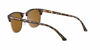 Picture of Ray-Ban RB 3016 Clubmaster Square Sunglasses, Black On Black/Brown, 49 mm