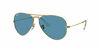 Picture of Ray-Ban Unisex-Adult RB3025 Classic Sunglasses, Legend Gold/Blue Polarized, 62 mm