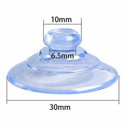 Picture of HSTECH 8 Pcs Radar Detectors Suction Cups for Clear Cobra Escort and Beltronics Radar Detector Mount