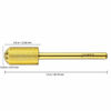 Picture of USA Pana 3/32" Safety Nail Carbide - Smooth Round Top Large Barrel Head for Electric Dremel Drill Machine - Grit Size: (4XC, 3XC, 2XC, XC, C, M, F, XF) (Fine (F) GOLD)