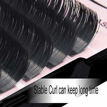 Picture of Eyelash Extensions 0.15mm D Curl Length 11mm Supplies Matte Black Individual Eyelashes Salon Use|Thickness 0.03/0.05/0.07/0.10/0.15/0.20mm C/D Curl Length Single 8-18mm Mix 8-15mm|