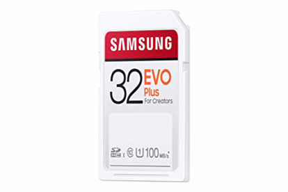 Picture of SAMSUNG EVO Plus SDXC Full Size SD Card 32GB (MB SC32H) (MB-SC32H/AM)