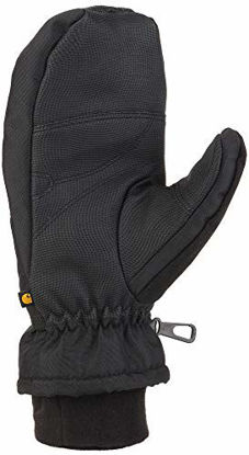 Picture of Carhartt Men's W.P. Waterproof Insulated Mittens, Black/Grey, X-Large