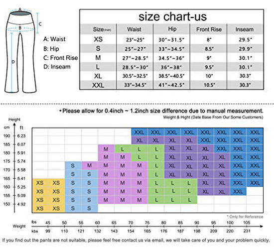 Picture of Heathyoga Women Bootcut High Waist Yoga Pants with Pockets, Wine, X-Large