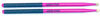 Picture of GRIP STIX 16" Long Heavyweight 4.5 Oz Hickory NON-SLIP Pink with Black Drumsticks - Ideal for All Drumming, Workout, Aerobics, Cardio Exercises