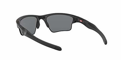 Picture of Oakley Men's OO9154 Half Jacket 2.0 XL Rectangular Sunglasses, Matte Black/Grey Polarized, 62 mm