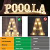 Picture of LED Marquee Letter Lights Alphabet Light Up Sign for Wedding Home Party Bar Decoration X