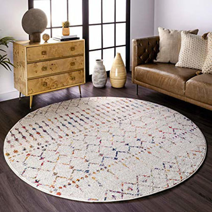 Picture of nuLOOM Moroccan Blythe Area Rug, 12' x 18', Light Multi