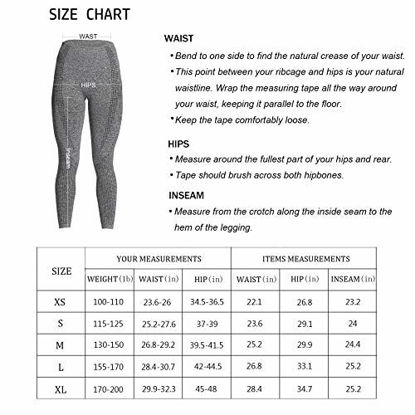 Picture of Aoxjox Women's High Waist Workout Gym Vital Seamless Leggings Yoga Pants (Royal Blue Marl, Small)