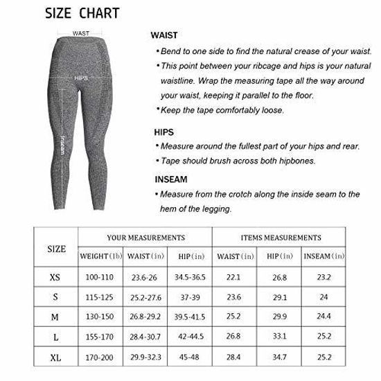 GetUSCart- Aoxjox Women's High Waist Workout Gym Vital Seamless