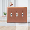 Picture of Amerelle Century Triple Toggle Steel Wallplate in Antique Copper