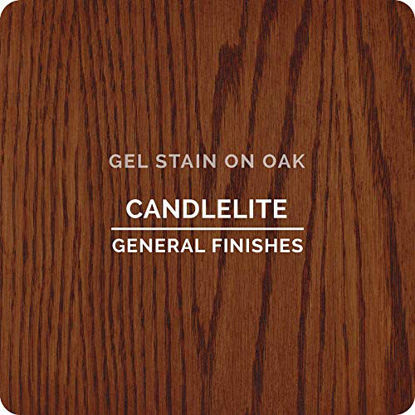 Picture of General Finishes Oil Base Gel Stain, 1 Pint, Candlelite