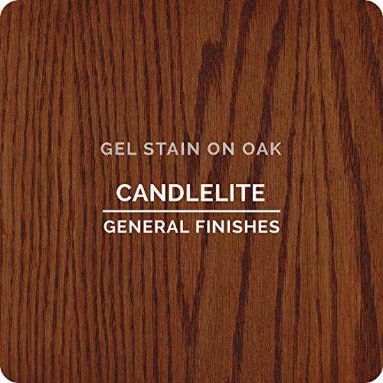 Picture of General Finishes Oil Base Gel Stain, 1 Pint, Candlelite
