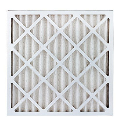 Picture of FilterBuy 21x21x2 MERV 8 Pleated AC Furnace Air Filter, (Pack of 4 Filters), 21x21x2 - Silver