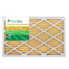 Picture of FilterBuy 12x26x1 MERV 11 Pleated AC Furnace Air Filter, (Pack of 2 Filters), 12x26x1 - Gold