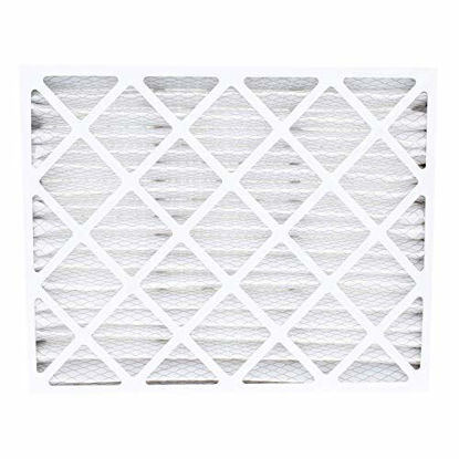Picture of FilterBuy 15.75x27.63x3.5 Pleated AC Furnace Air Filters Compatible with/Replacement for Aprilaire Space Guard # 104 (MERV 8, AFB Silver). Fits air cleaner model 2140. 4 Pack.