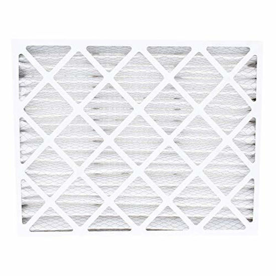 Picture of FilterBuy 15.75x27.63x3.5 Pleated AC Furnace Air Filters Compatible with/Replacement for Aprilaire Space Guard # 104 (MERV 8, AFB Silver). Fits air cleaner model 2140. 4 Pack.