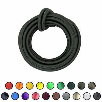 Picture of SGT KNOTS Marine Grade Shock Cord - 1000% Stretch, Dacron Polyester Bungee for DIY Projects, Tie Downs, Commercial Uses (3/8", 100ft, ODGreen)