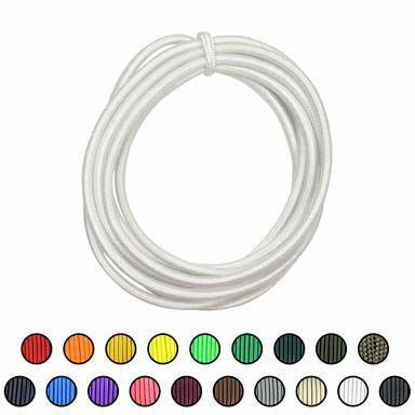 Picture of SGT KNOTS Marine Grade Shock Cord - 100% Stretch, Dacron Polyester Bungee for DIY Projects, Tie Downs, Commercial Uses (7/32" x 100ft, White)