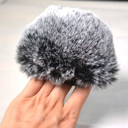 Picture of Bestshoot Microphone Windscreen Shield, Professional Microphone Furry, Windscreen Muff Wind Cover Compatible with Blue Yeti