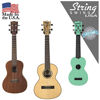 Picture of String Swing Ukulele Wall Mount Stand for Mandolin Ukele Banjo - Concert Pineapple Soprano Tenor and Baritone Compatible - Safety Home or Studio Accessories without Case - Blue BGCC11UK