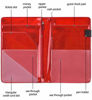Picture of Server Books for Waitress - Glitter Leather Waiter Book Server Wallet with Zipper Pocket, Cute Waitress Book&Waitstaff Organizer with Money Pocket Fit Server Apron (Glitter red)
