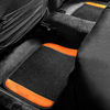 Picture of FH Group F14407ORANGE Premium Full Set Carpet Floor Mat (Sedan and SUV with Driver Heel Pad Orange)