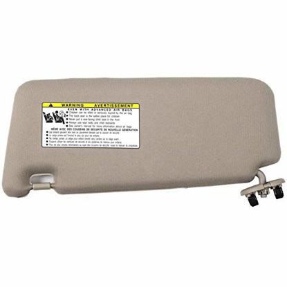 Picture of Ezzy Auto Beige Right Passenger Side Sun Visor fit for Toyota Camry Without Sunroof 2007 2008 2009 2010 2011