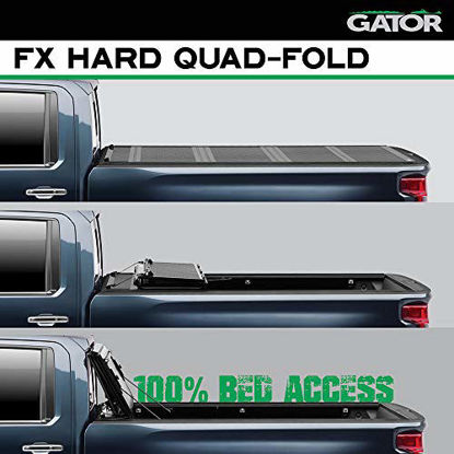 Picture of Gator FX Hard Quad-Fold Truck Bed Tonneau Cover | 8828327 | Fits 2015 - 2020 Ford F-150 6' 5" Bed | Made in the USA