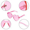 Picture of Maxdot Heart Shape Sunglasses Party Sunglasses (Transparent Pink)