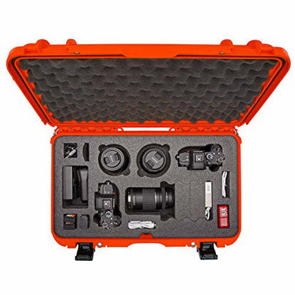 Picture of Nanuk 935 Waterproof Carry-on Hard Case with Foam Insert for Canon, Nikon - 2 DSLR Body and Lens/Lenses - Orange