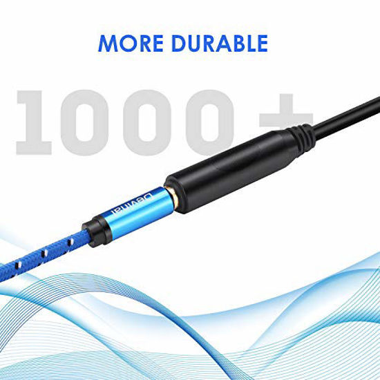 XMSJSIY D-Type 6,35 mm 1/4 Buchse Panel Mount naar 6,35 mm 1/4 TRS Stecker Stereo Kabel Adapter Kabel Luidspreker Koptelefoon Verlengkabel – 0,5M/1,6FT (D-Type Buchse naar Stecker