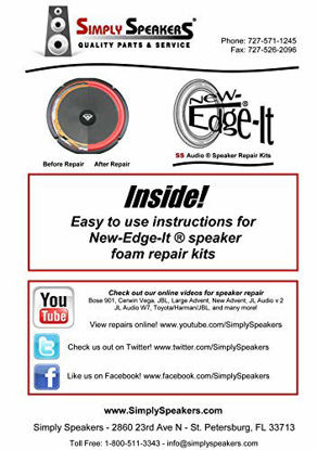 Picture of JL Audio Single 10" W7 Foam Speaker Repair Kit, Super Wide Roll, 10W7, FSK-10JL-W7-1 (SINGLE)