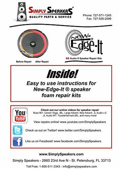 Picture of JL Audio Single 10" W7 Foam Speaker Repair Kit, Super Wide Roll, 10W7, FSK-10JL-W7-1 (SINGLE)