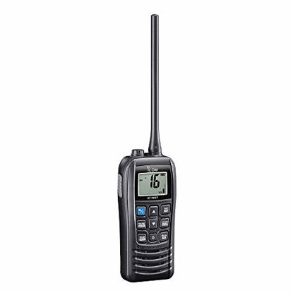 Picture of Icom VHF Radio Handheld Floating 6W, Black, Small