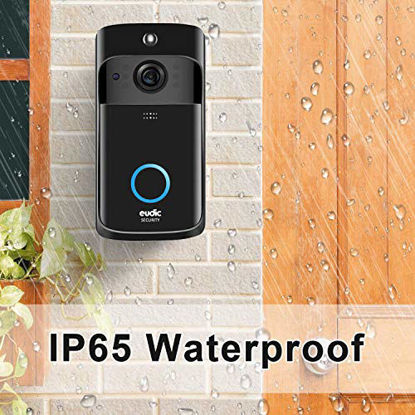 Picture of Video Doorbell Wireless WiFi Doorbell Camera IP5 Waterproof HD WiFi Security Camera Real-Time Video for iOS & Android Phone Night Light