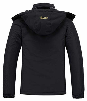 Picture of MOERDENG Women's Waterproof Ski Jacket Warm Winter Snow Coat Mountain Windbreaker Hooded Raincoat
