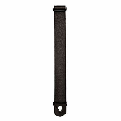 Picture of D'Addario Planet Lock Leather Guitar Strap, Black