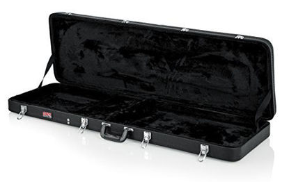 Picture of Gator Cases Hard-Shell Wood Case for Electric Bass Guitars; Fits Fender Precision/Jazz Bass, & More (GWE-BASS)