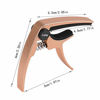 Picture of Ukulele Capo, with 2 Felt Picks - Professional and Lightweight Zinc Alloy Uke Capo for 4 String Soprano and Concert Ukulele (Gold)
