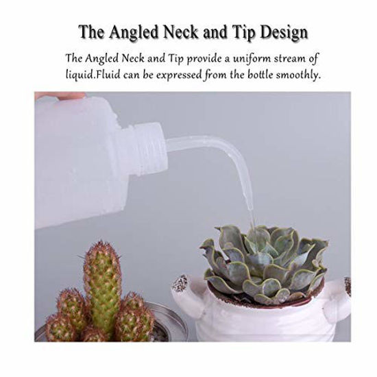 PATIKIL 500ml Wash Bottle, 2pcs Plastic Squeeze Bottle Narrow Mouth Watering Tools Lab Cleaning Washing Irrigation Liquid Storage Pink Clear