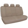 Picture of carXS UltraLuxe Faux Leather Car Seat Covers, Full Set - Front and Rear Bench Back Seat Cover, Padded for Comfort, Universal Fit for Cars Trucks Vans & SUVs (Beige)