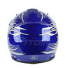 Picture of TCMT Dot Youth & Kids Motocross Offroad Street Helmet Blue Flame Motorcycle Youth Helmet Dirt Bike Motocross ATV Helmet+Goggles+Gloves M