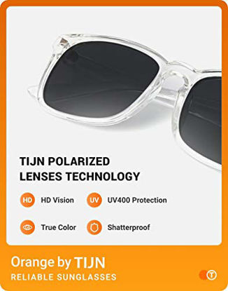 Picture of TIJN Polarized Sunglasses for Women Men Classic Trendy Stylish Sun Glasses 100% UV Protection