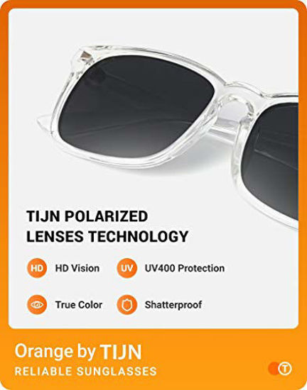 Picture of TIJN Polarized Sunglasses for Women Men Classic Trendy Stylish Sun Glasses 100% UV Protection