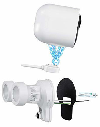 Picture of Wasserstein 3-in-1 Floodlight, Charger and Mount Compatible with Arlo Pro 3/Pro 4 & Arlo Ultra/Ultra 2 - Turn The Arlo Camera into a Powerful Floodlight (White) (Arlo Camera NOT Included)