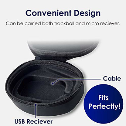 Picture of ELECOM Hard EVA Travel Protection Storage Case fits ELECOM Trackball Mouse M-XT2&3 Series Black (BMA-XT2BK)