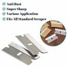 Picture of Bates- Single Edge Razor Blade, 50 pc, Razor Blades Scraper, Razor Blades Single Edge, Scraper Blades, Flat Razor Blade, One Edge Razor Blade, Single Sided Razor Blade, Single Edge Blades, Razor blade