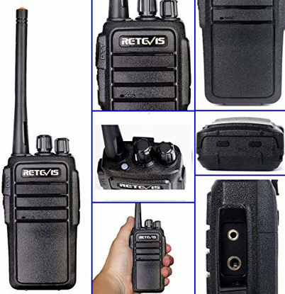 Retevis NR10 Walkie Talkies with Earpiece,Noise Canceling Two Way Radio  Long Range Rechargeable,VOX Hands-Free,USB-C Charging,Heavy Duty 2 Way  Radios